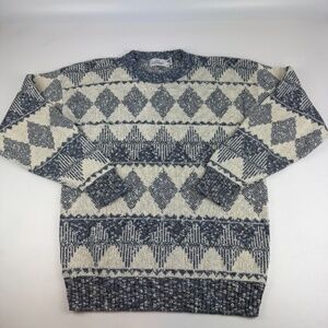 Vintage JJ Cochran Mens Size LT Tall Sweater Cotton Made In USA Grandpa